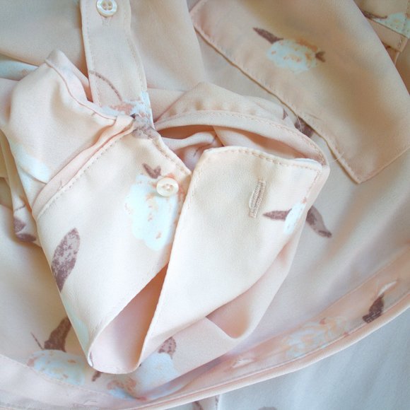 Candie's | Button Down Rose Pink Blouse - Picture 6 of 8